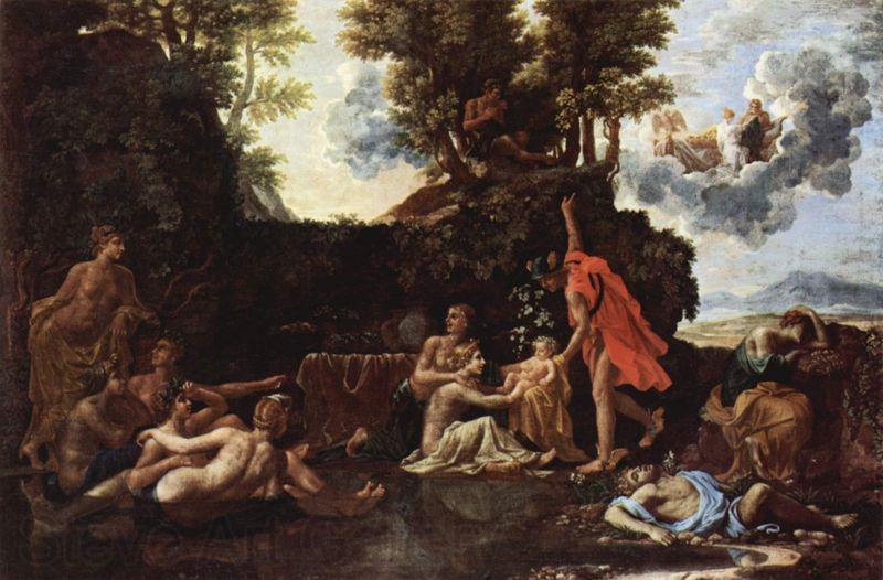 Nicolas Poussin Die Geburt des Baccus Spain oil painting art